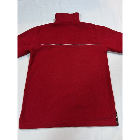 DKNY Spellout Sweater Quarter Zip Pullover | Red | Womens‎ Size Small - Picture 9 of 14